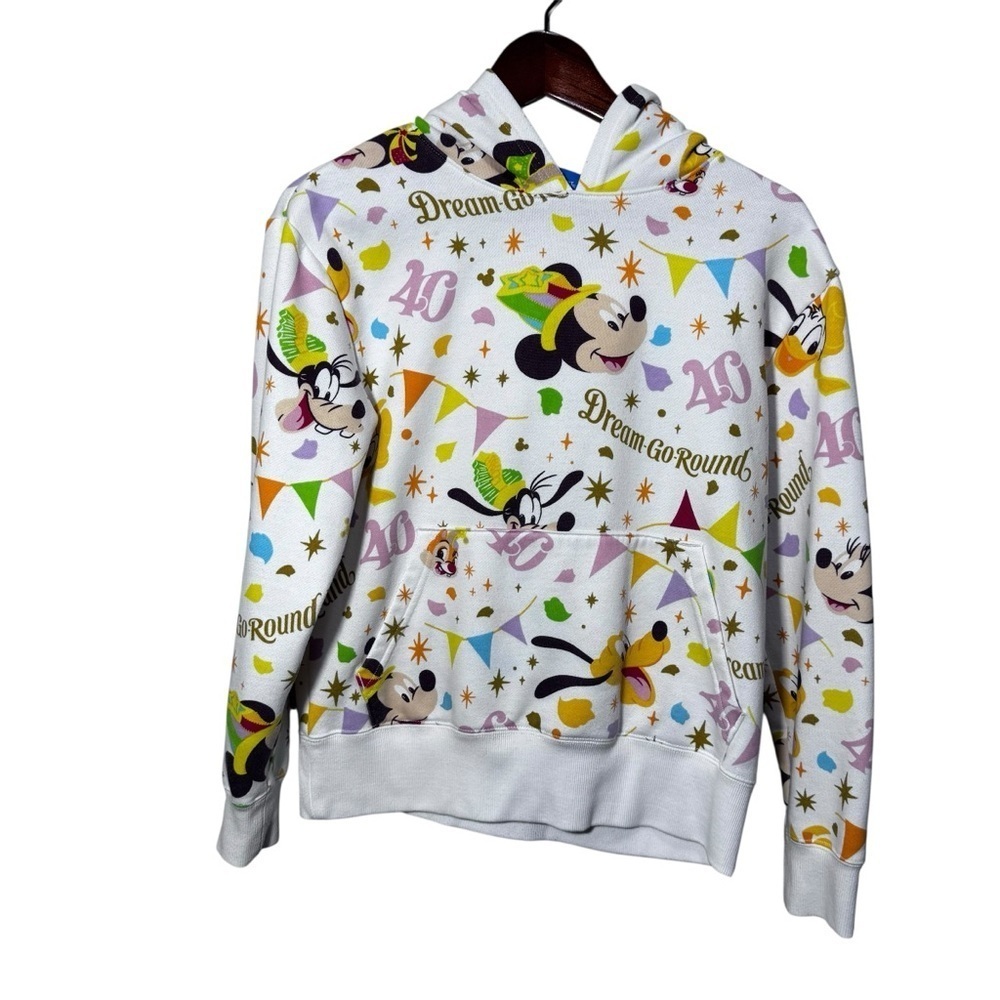 Disney Mickey Mouse Pull Over Hoodie Hooded Sweatshirt Tokyo 40th Anniversary